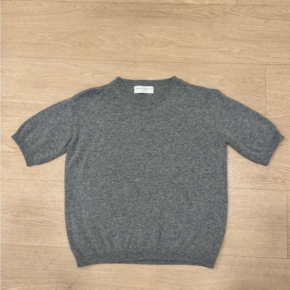 Gray Cashmere Women's Top by Bianco & Blu Italy